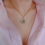 Bold And Antique Bee Chain Necklace