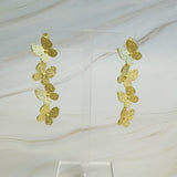 Four Butterflies Drop Down Earrings