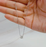 Brilliant Sparkle Moissanite Floating Necklace