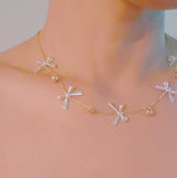 Bows And Bells Festive Necklace