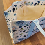 Bloom Blue Floral Couture Tote