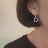 Two Toned Knocker Earrings
