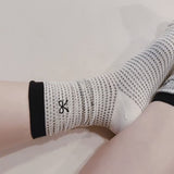 A Bow Over Stripes Socks Set Of 2