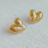 Lovely Golden Heart Earrings