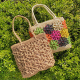 Hand Made Flower Power Tote