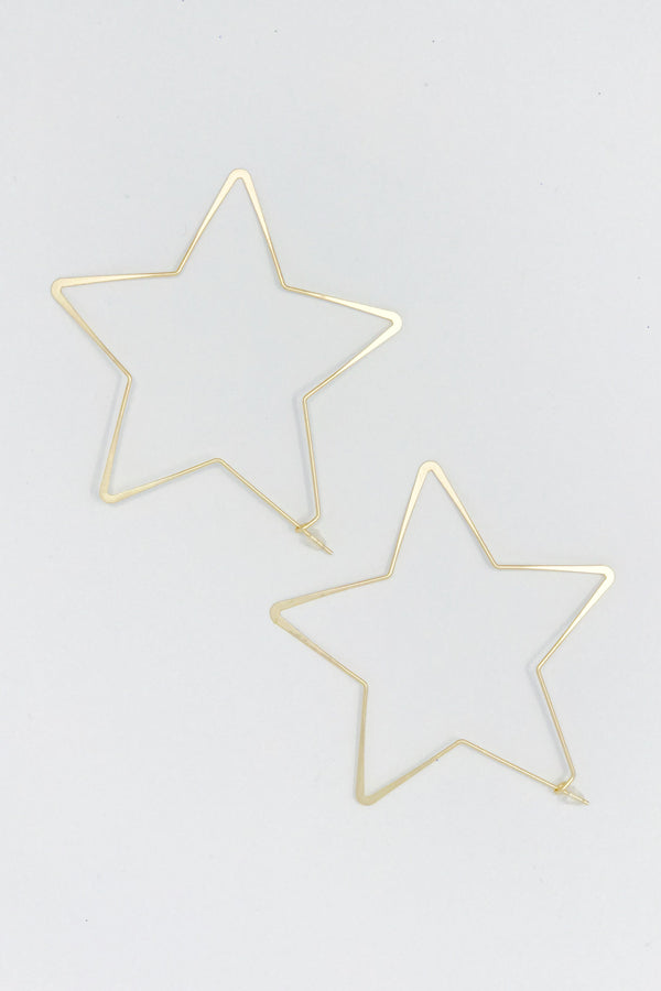 Large star earrings from online Jewelry Boutique Ellison + Young
