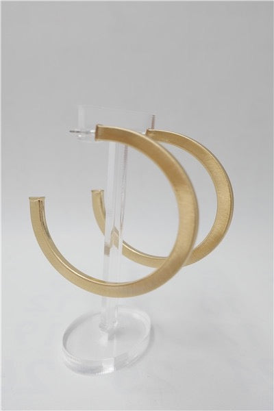 Overall Luxe Round Hoop Earrings