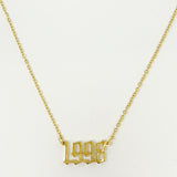 Birth Year Necklace Prepack