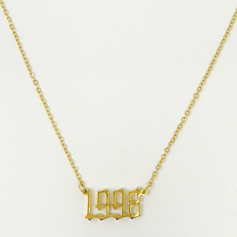 Birth Year Necklace Prepack