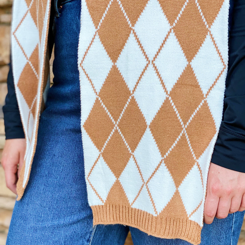 Our Gal Patterned Knit Scarf