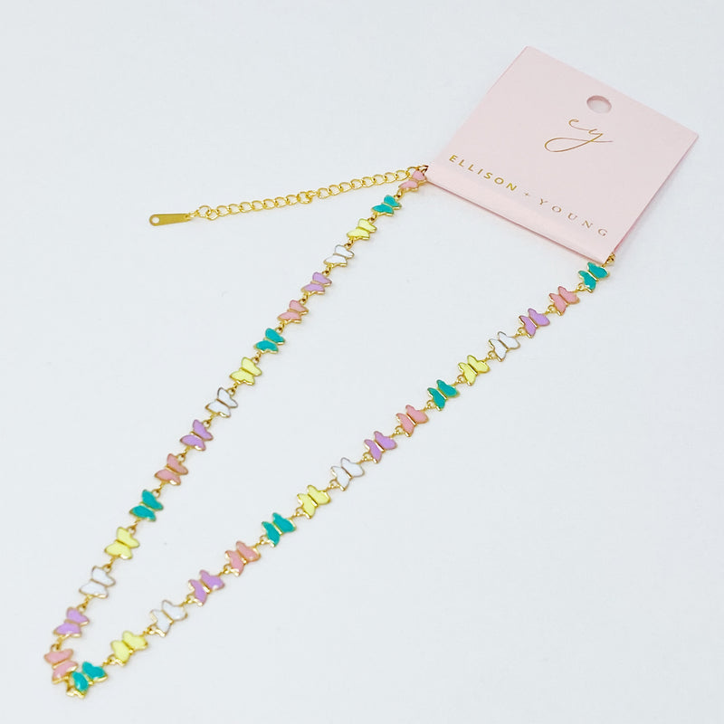 Linked Butterflies Necklace