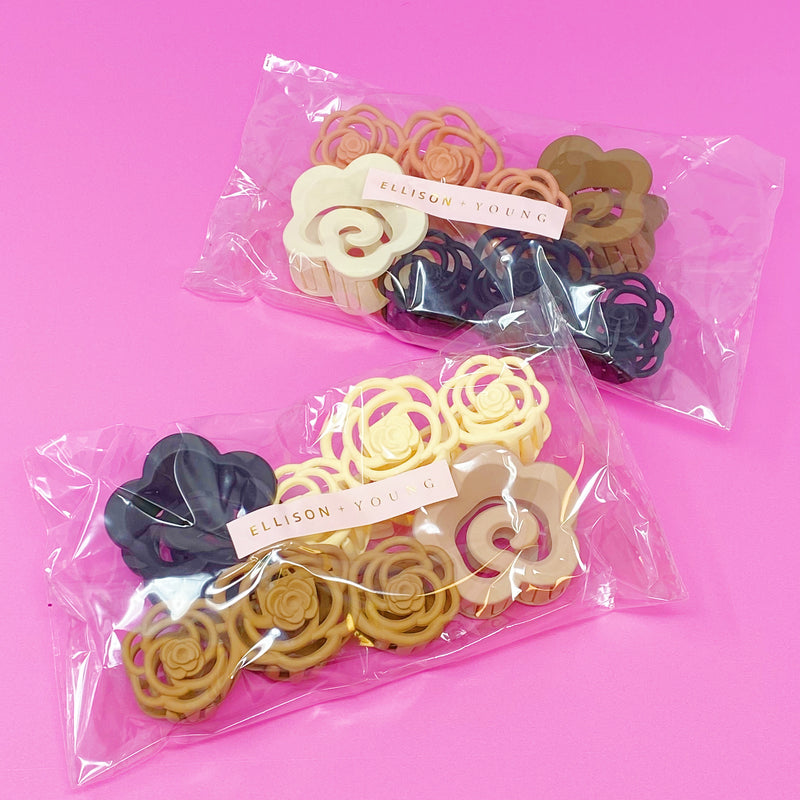 Smell the Roses Hair Claw Set