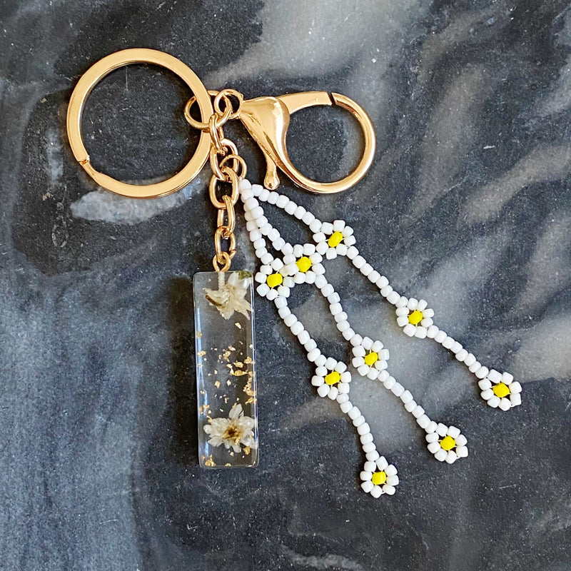 Baby Daisy Initial Key Chain Prepack