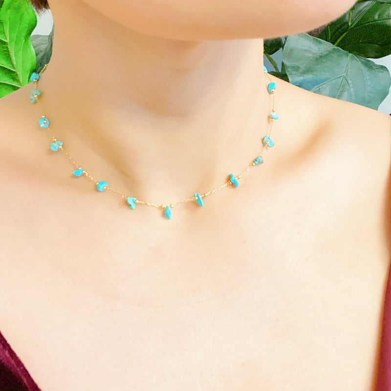 Precious Pebble Stone Necklace