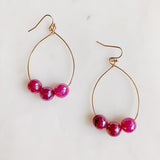 Boucles d'oreilles en fil de larme