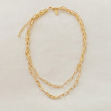 Double The Gold Chain Link Necklace