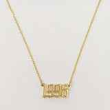 Birth Year Necklace Prepack