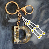 Baby Daisy Initial Key Chain Prepack