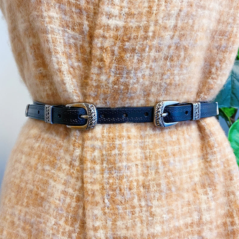 Véritable ceinture à double boucle