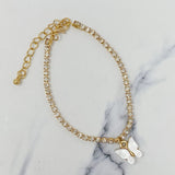 Sparkly Butterfly Anklet