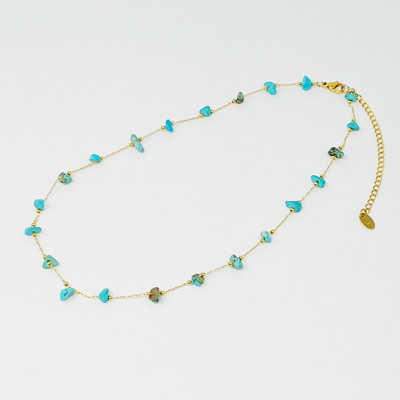 Precious Pebble Stone Necklace