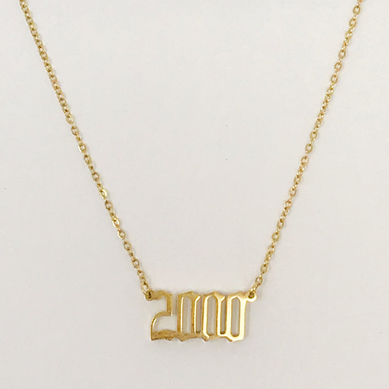 Birth Year Necklace Prepack