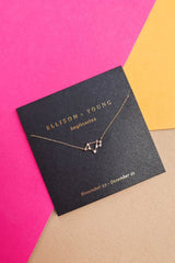 Gold Zodiac jewelry, pendant necklaces for women, zodiac necklace, personalized necklace from Online Jewelry Boutique Ellison + Young