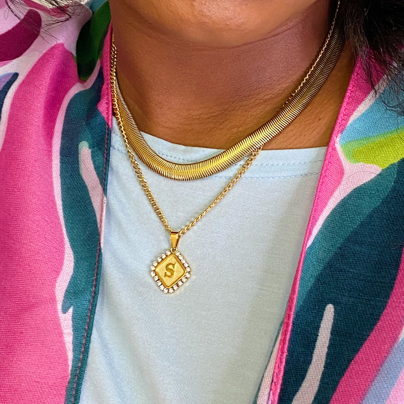 Aztec Delight Initial Necklace Prepack