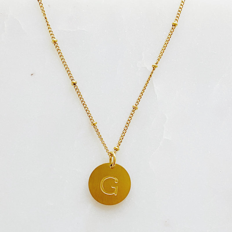 Singular Charm Initial Necklace Prepack
