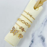 Butterfly Inspired Ring Set