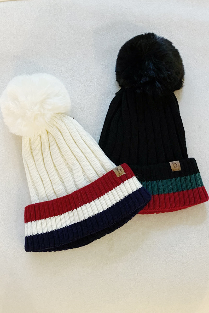 Deluna Stripe Beanie