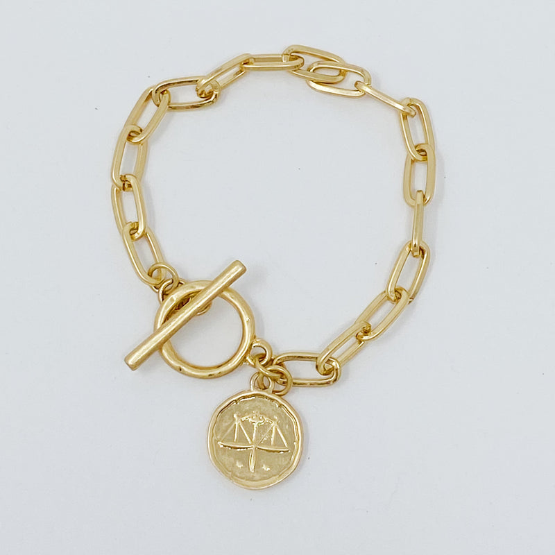 Zodiac Charm Chain Bracelet Prepack