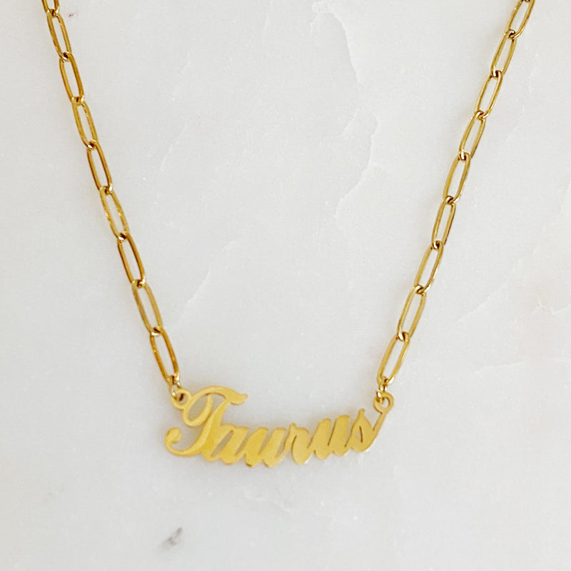 Annie Zodiac Chain Necklace Prepack
