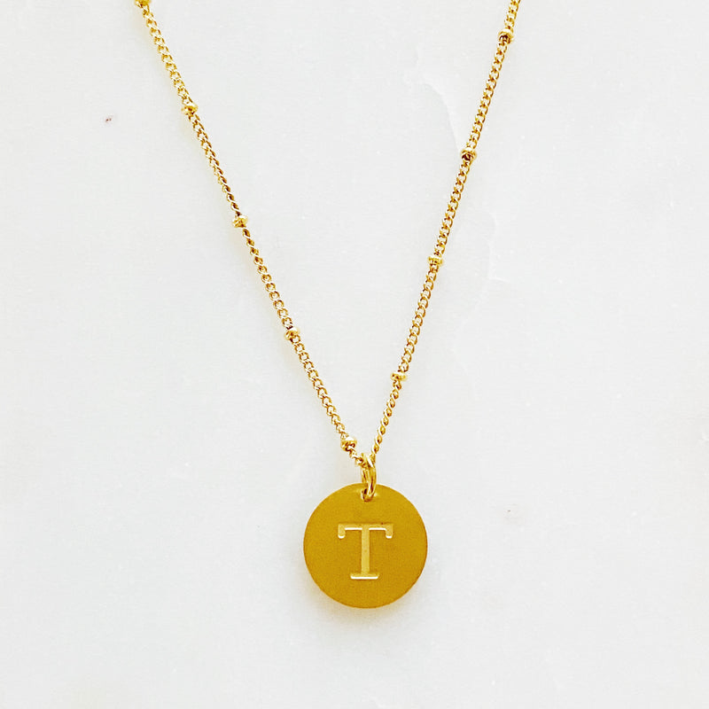 Singular Charm Initial Necklace Prepack