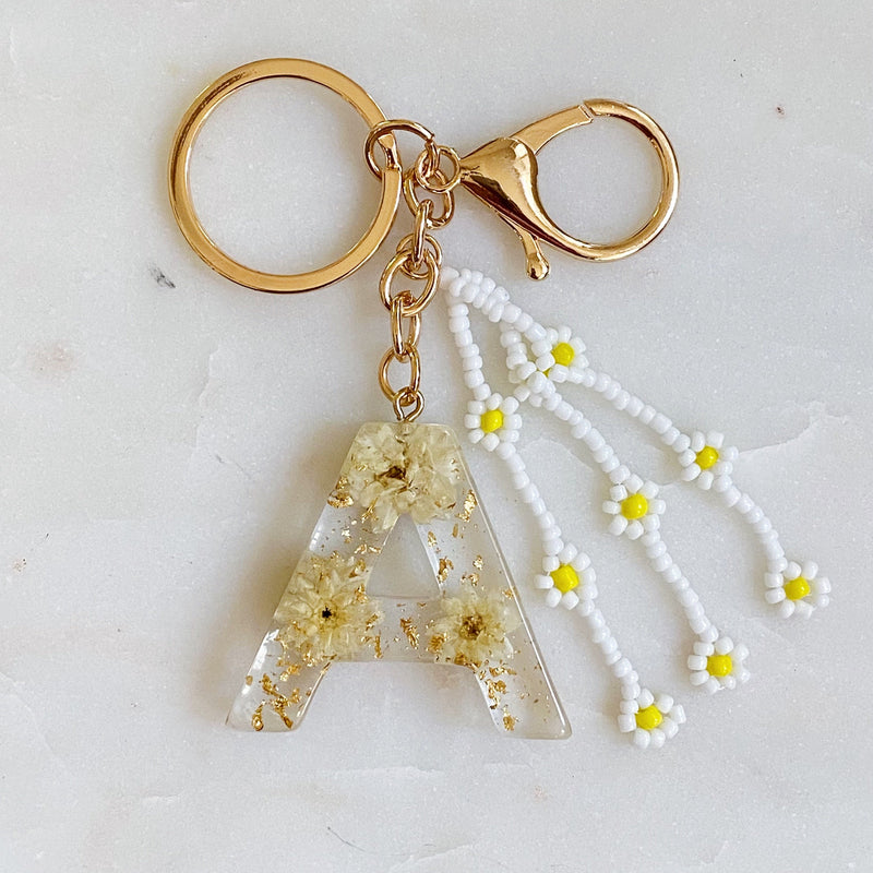 Baby Daisy Initial Key Chain Prepack