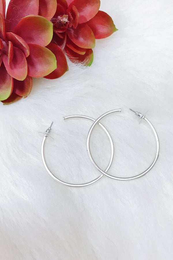 Fashion silver earrings, silver hoop earrings from online Jewelry Boutique Ellison + Young