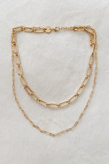 Big & Small Double Chain Link Necklace