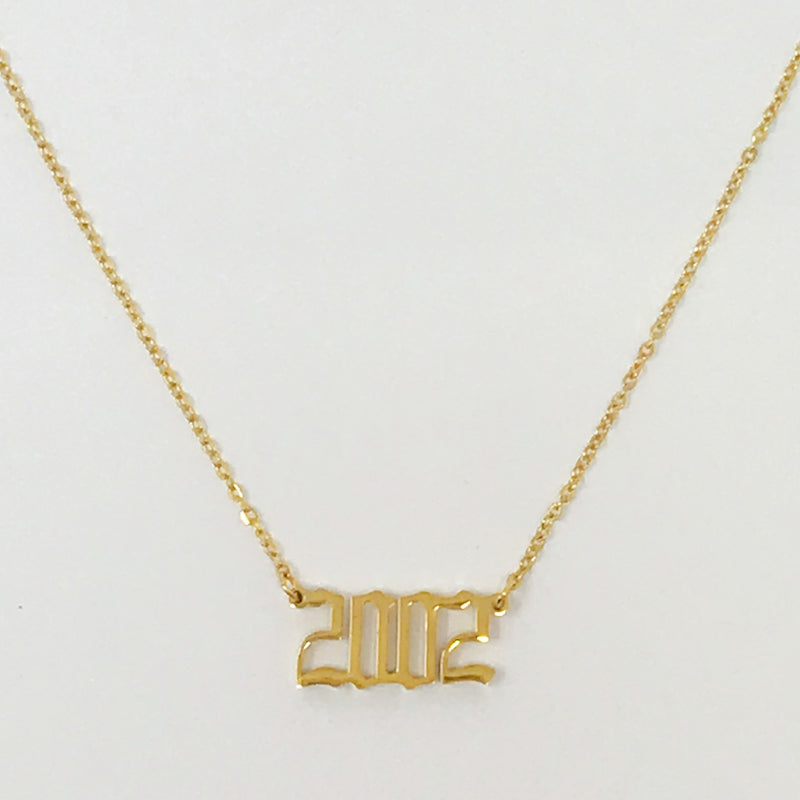 Birth Year Necklace Prepack