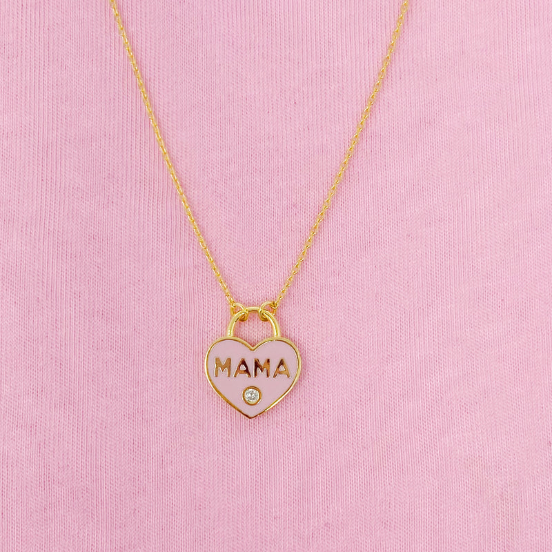 Pastel Locket Mama Necklace