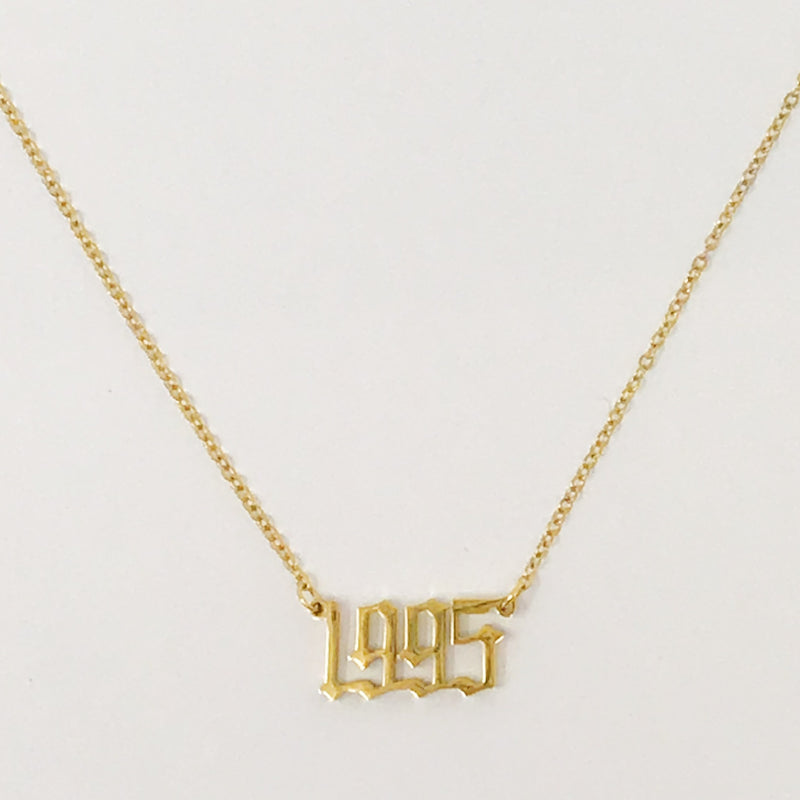 Birth Year Necklace Prepack
