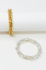 Chained Link Stretch Bracelet