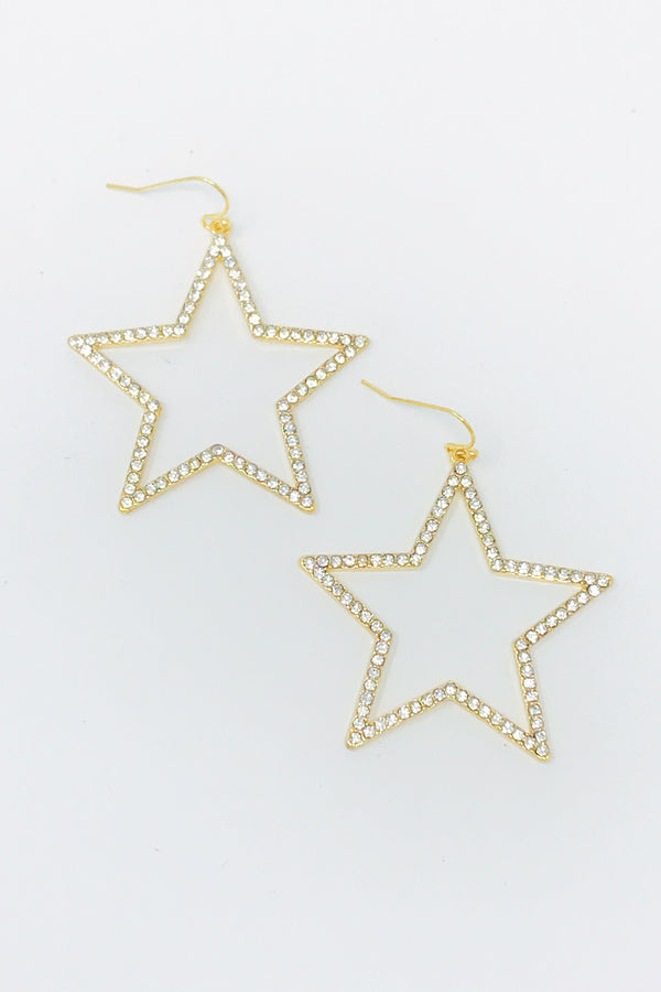 Seriously Stellar Earrings, Gold