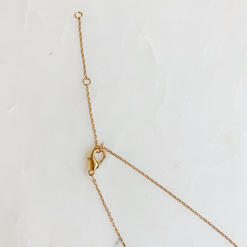 Golden Champagne Pendant Necklace