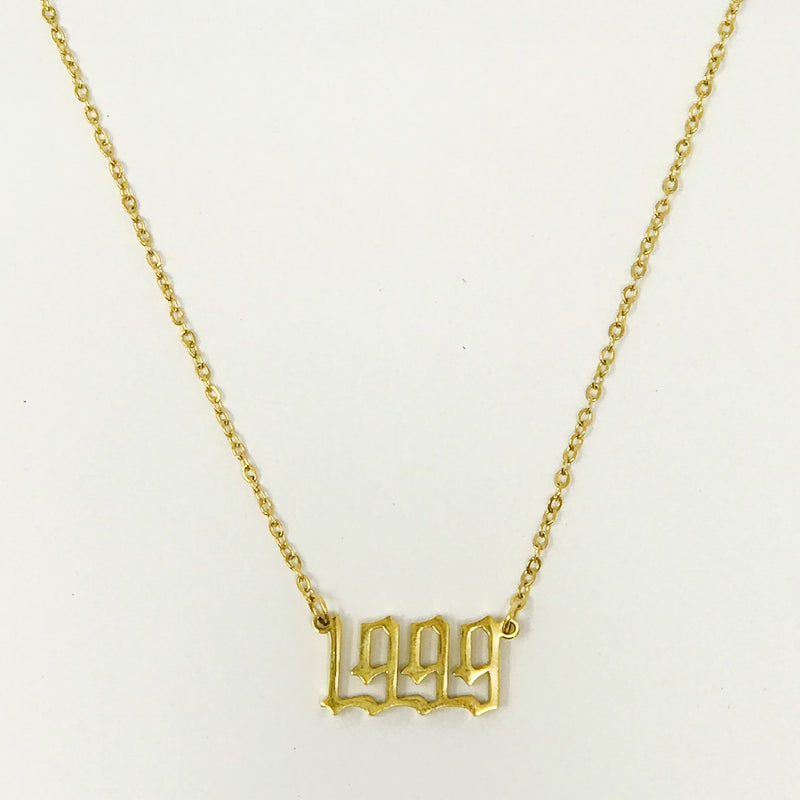 Birth Year Necklace Prepack