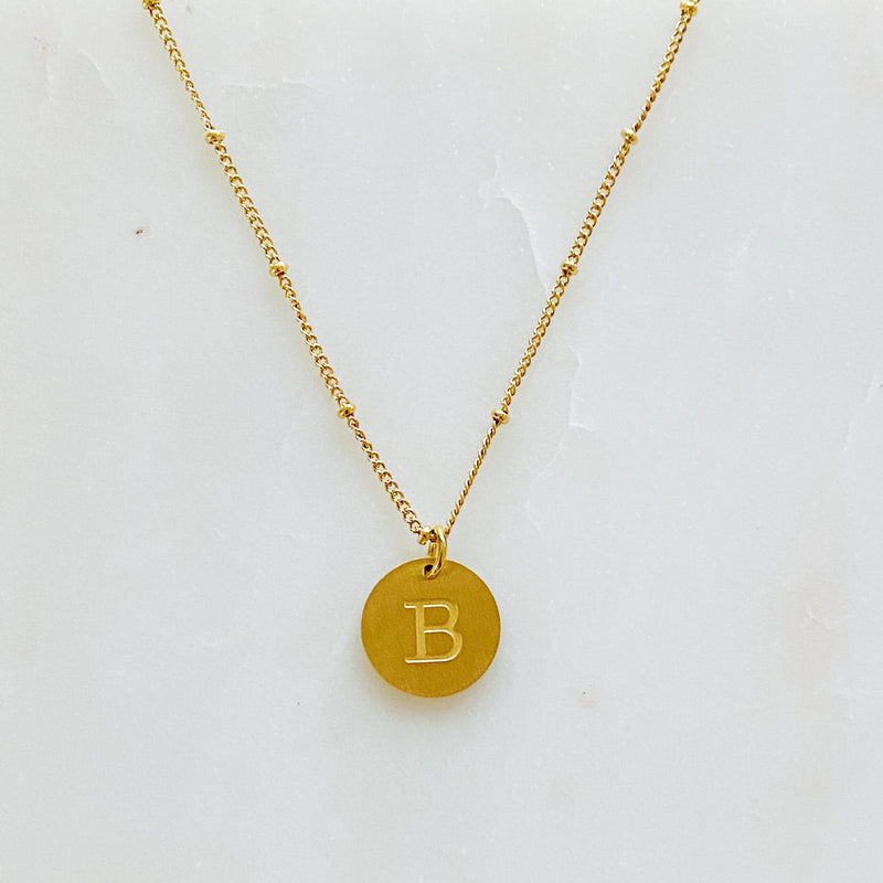 Singular Charm Initial Necklace Prepack