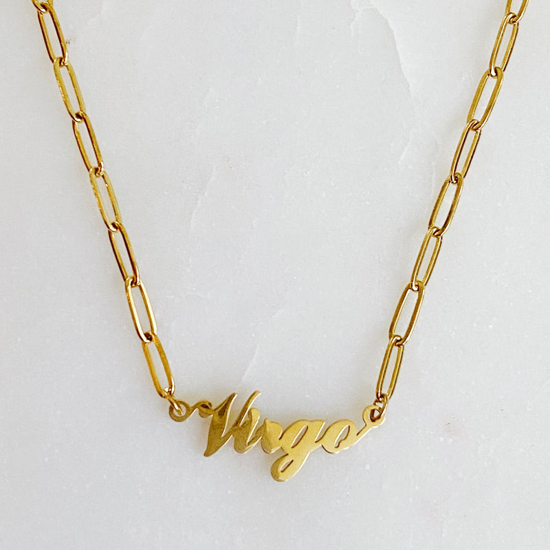 Annie Zodiac Chain Necklace Prepack