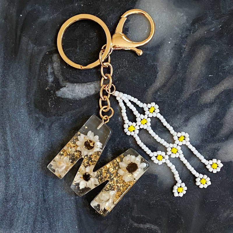 Baby Daisy Initial Key Chain Prepack