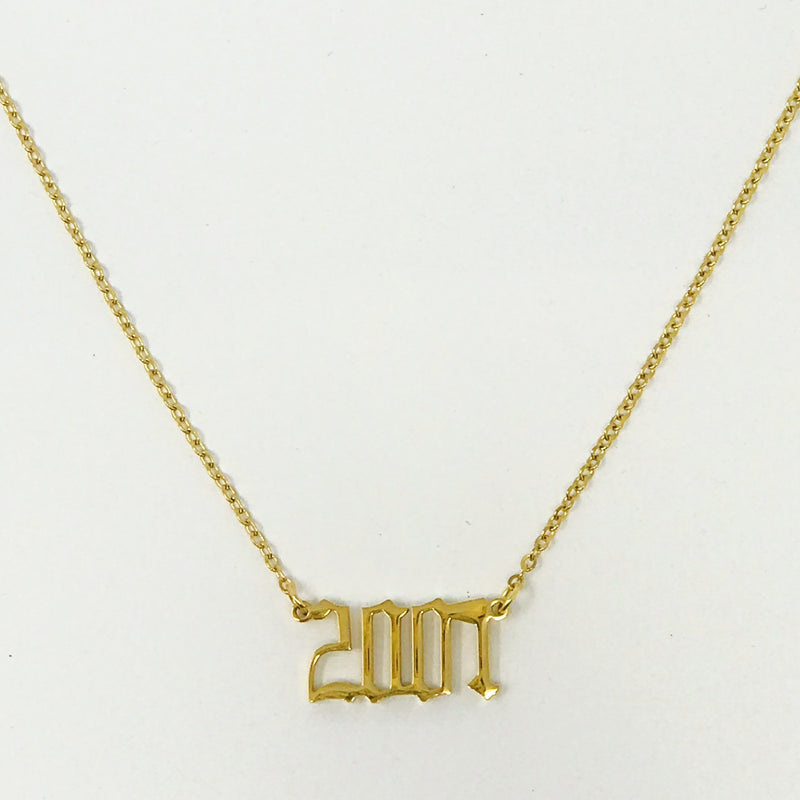 Birth Year Necklace Prepack