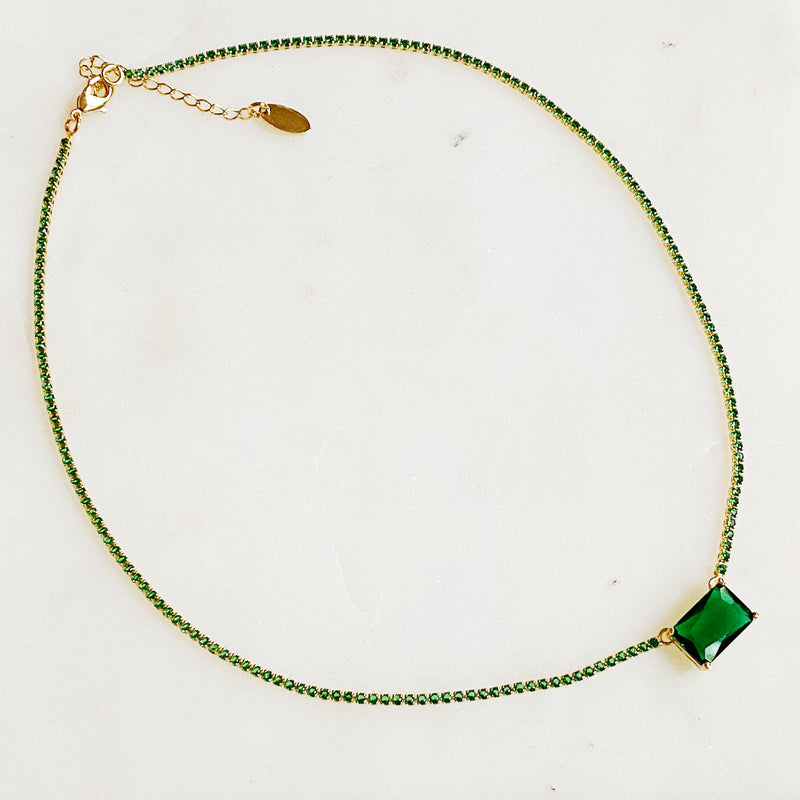 Collier Tennis Pendentif Précieux