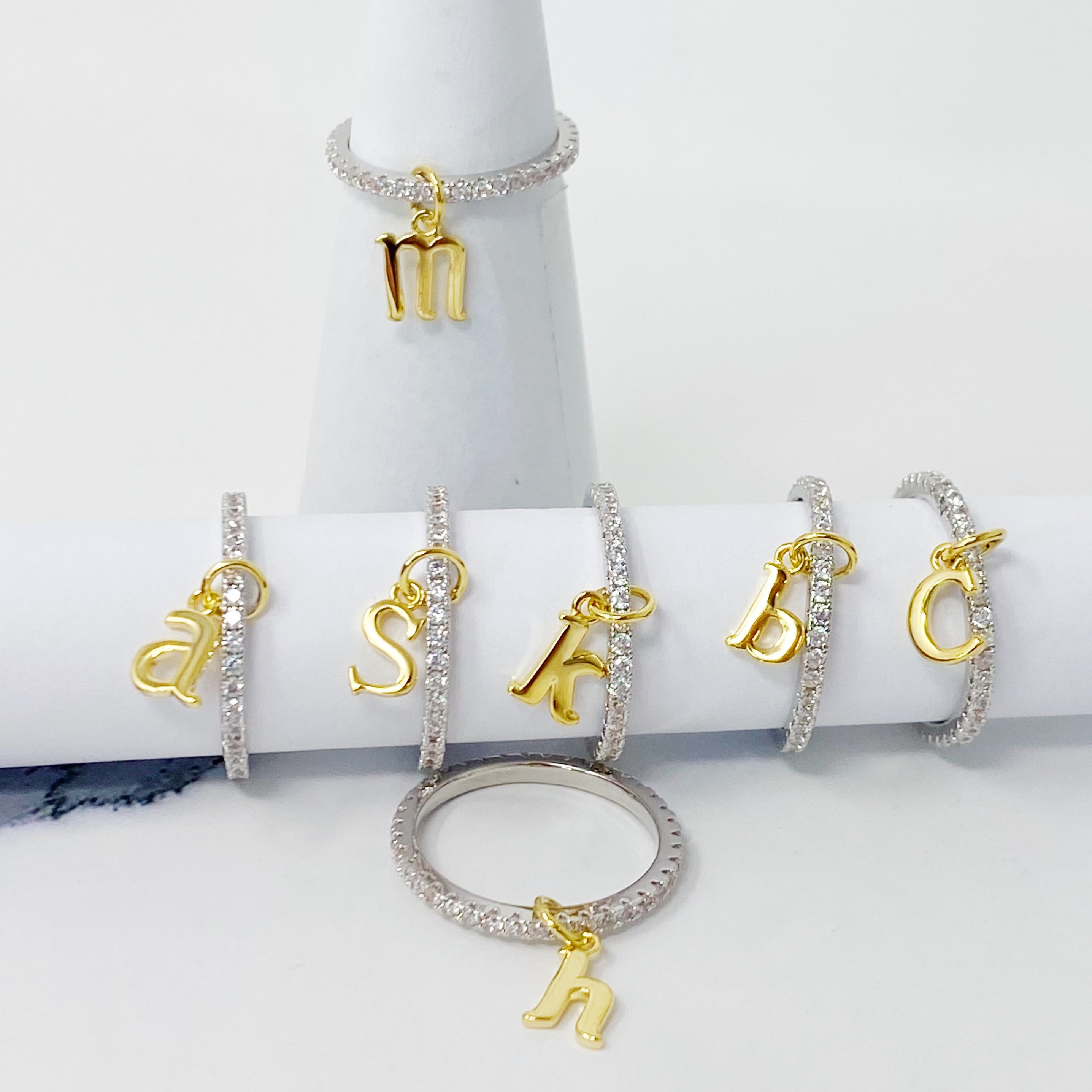 Dangle Initial Ring – Ellisonyoung.com
